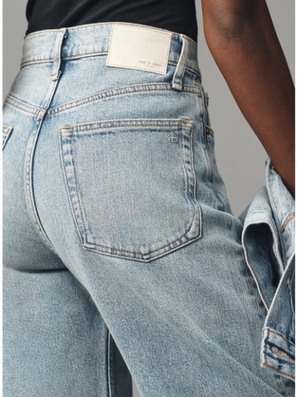 Rag & Bone Andi Crop High-Rise Wide-Leg Jeans sz 30 - Picture 4 of 5